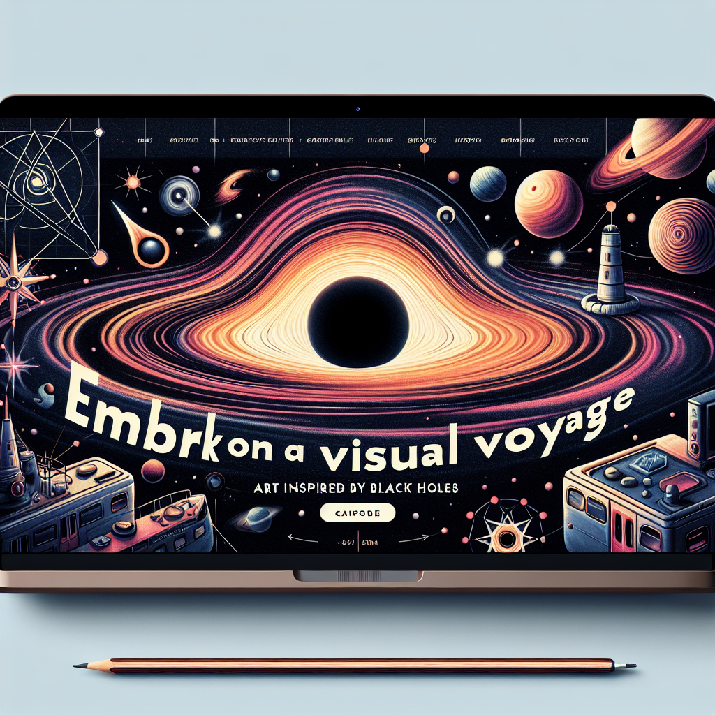 AI generated image for Embark on a Visual Voyage: Art Inspired by Black Holes