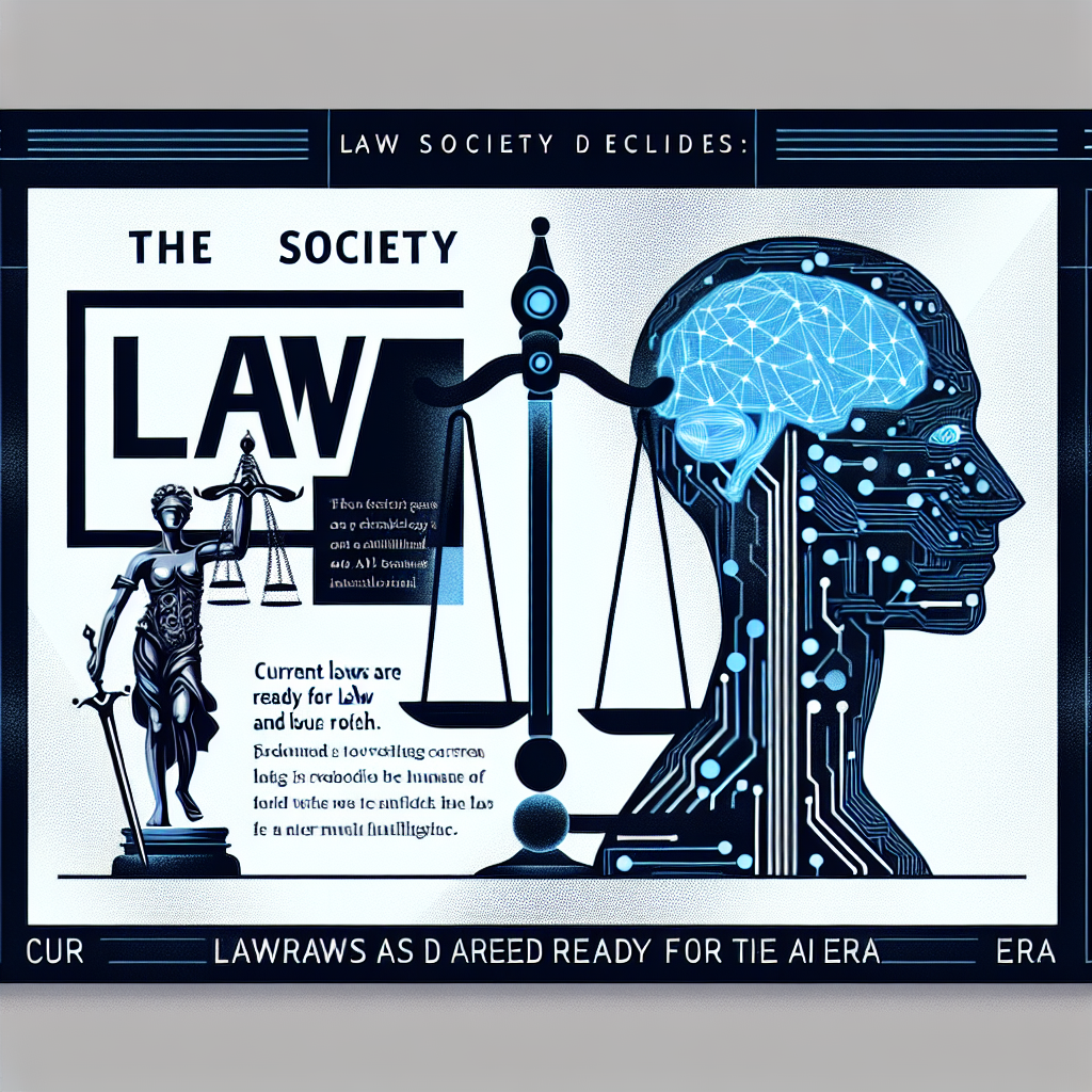AI generated image for The Law Society Declares: Current Laws Are Armed and Ready for the AI Era