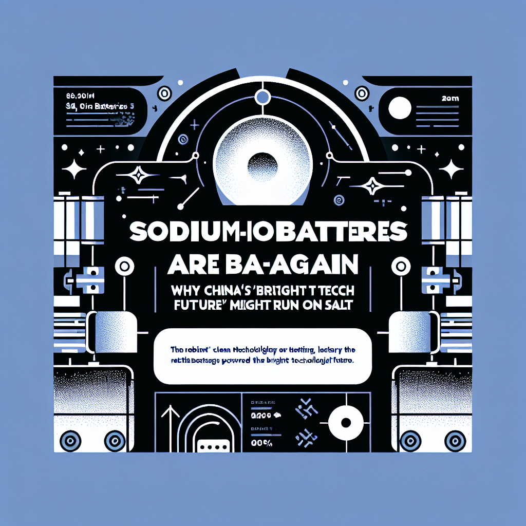 AI generated image for Sodium-Ion Batteries Are Back (Again): Why China’s “Bright Tech Future” Might Run on Salt