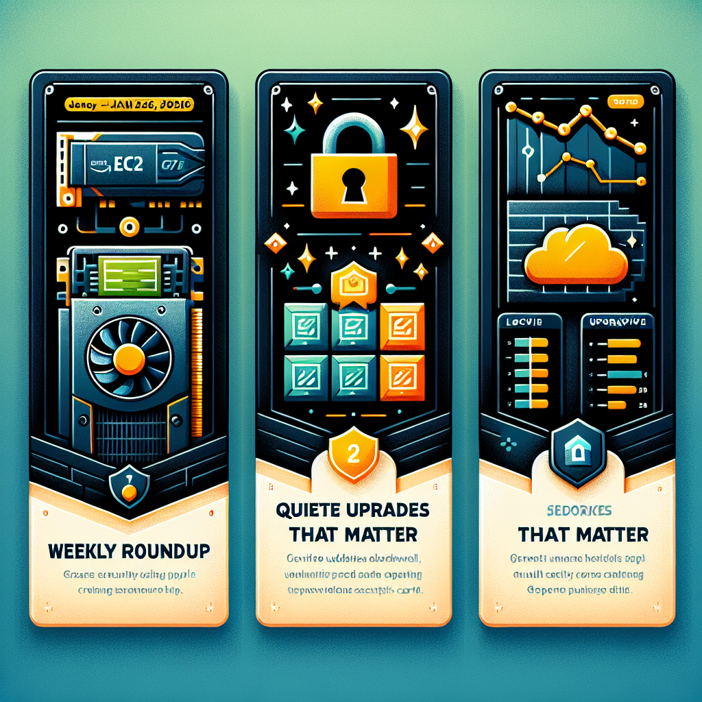 AI generated image for AWS Weekly Roundup (Jan 26, 2026): EC2 G7e with NVIDIA Blackwell, Corretto Security Updates, and the Quiet Upgrades That Matter