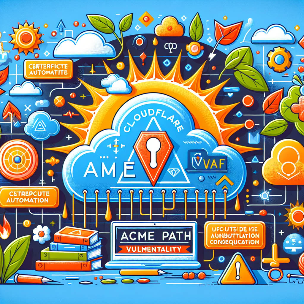 AI generated image for Cloudflare’s ACME Path Vulnerability: When Certificate Automation Accidentally Hit the WAF Off Switch