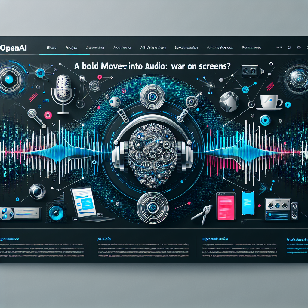 AI generated image for OpenAI’s Bold Move into Audio: A War on Screens?