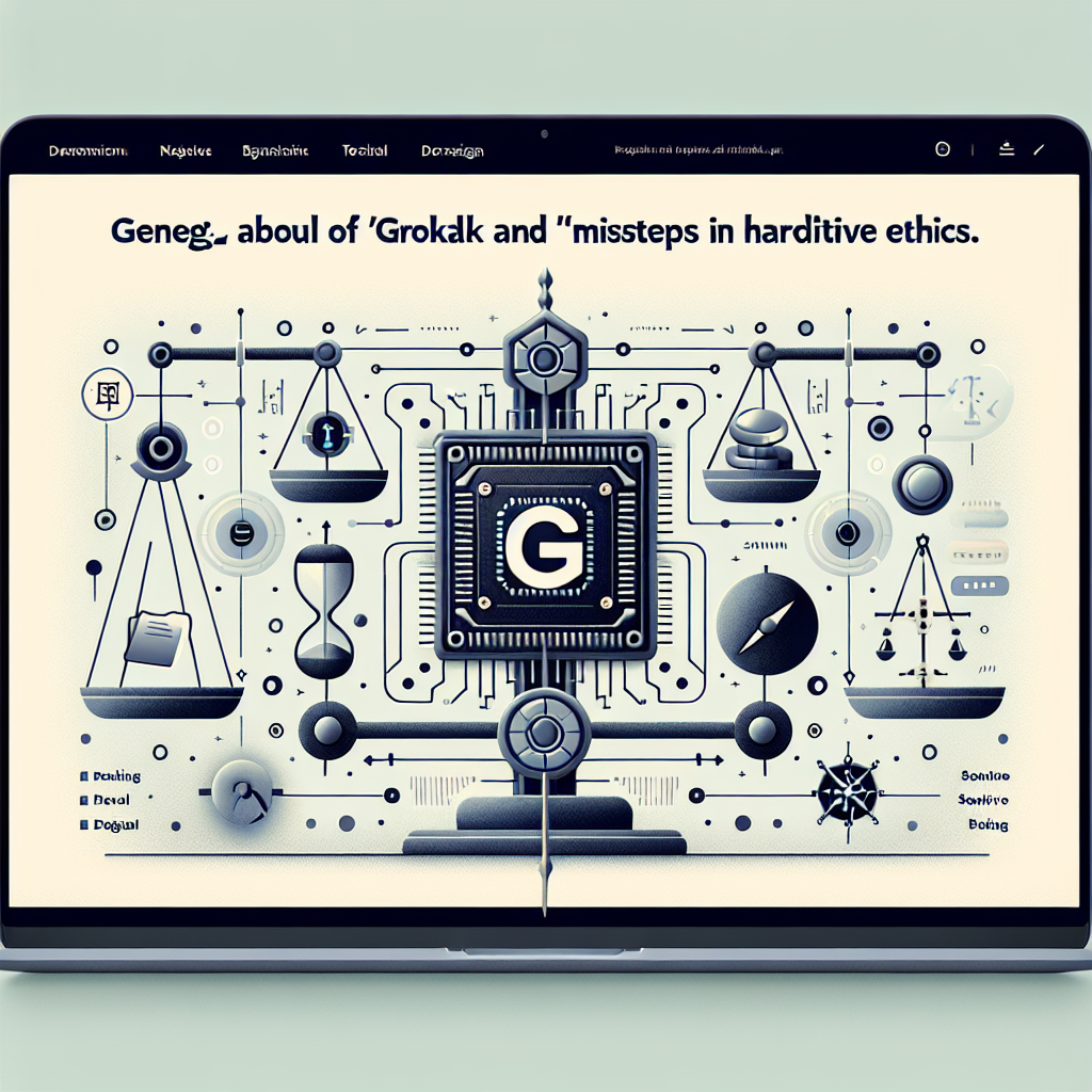 AI generated image for Grok and Digital Ethics: AI’s Missteps in Handling Sensitive Content