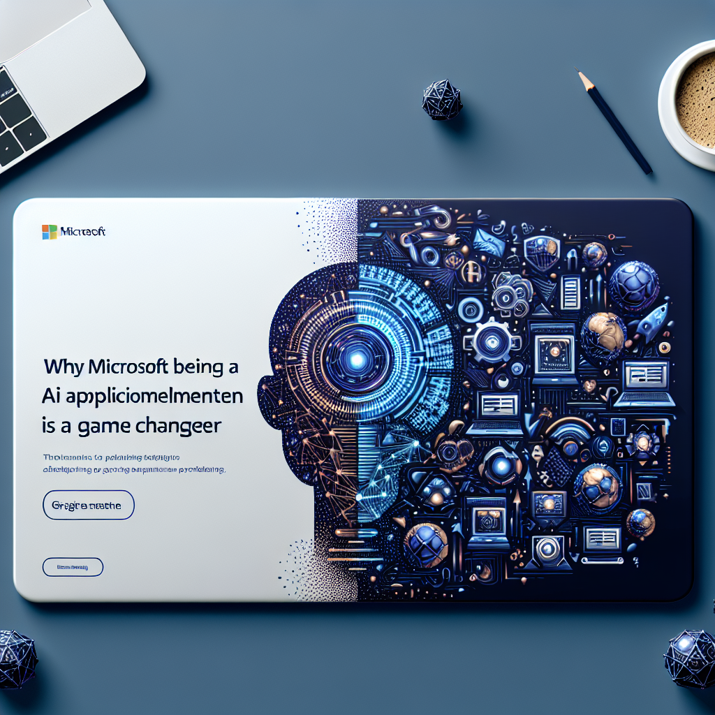 AI generated image for Why Microsoft Being a Leader in AI Application Development is a Game Changer