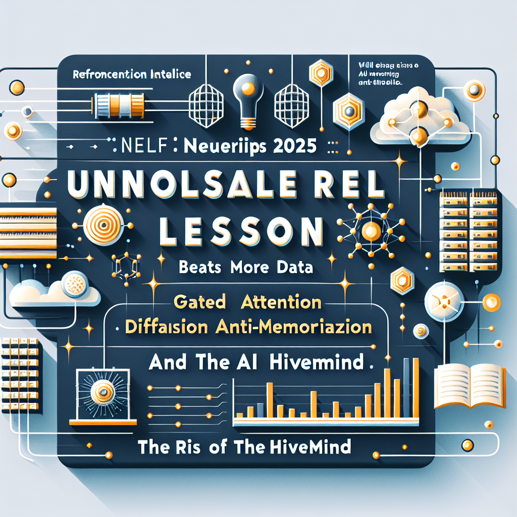 AI generated image for NeurIPS 2025’s uncomfortable RL lesson: depth beats “more data” (plus gated attention, diffusion anti-memorization, and the rise of the AI hivemind)