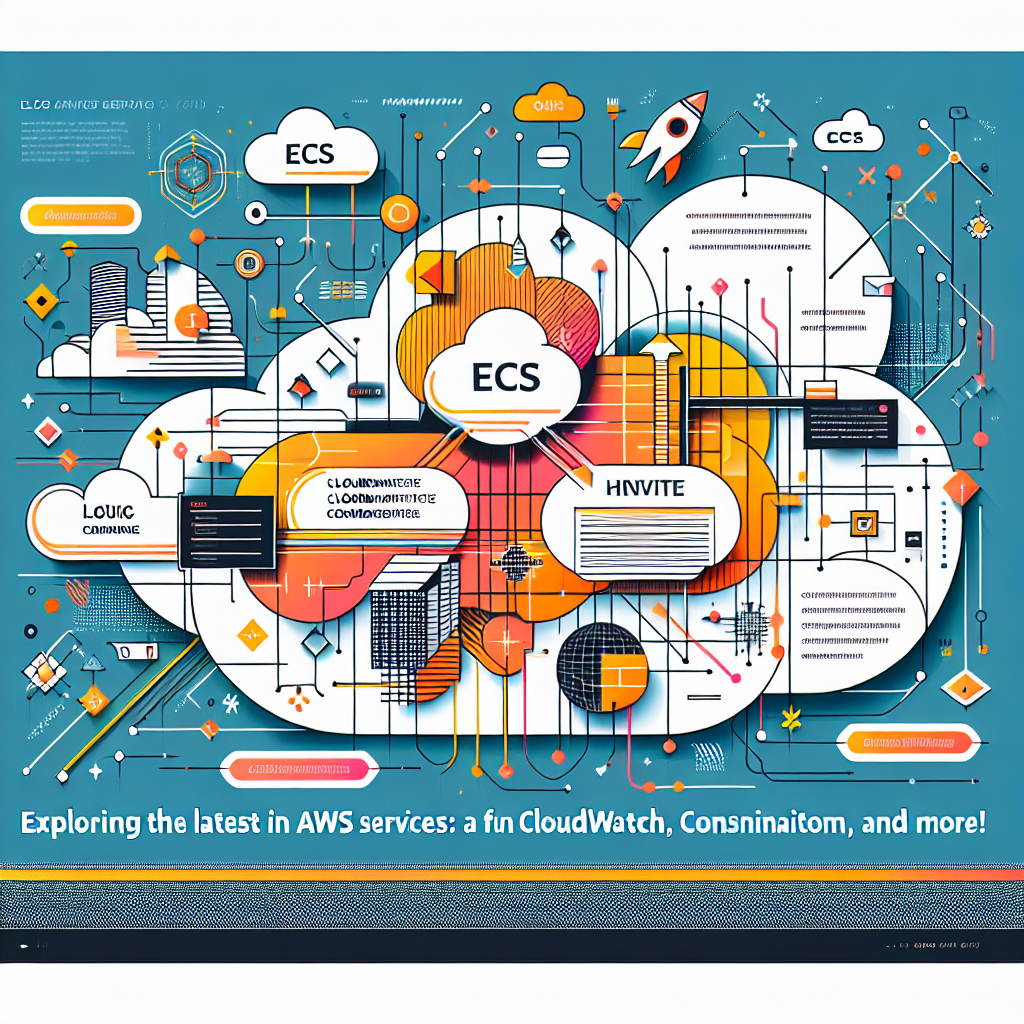 AI generated image for Exploring the Latest in AWS Services: A Fun Dive into ECS, CloudWatch, Cognito, and More!