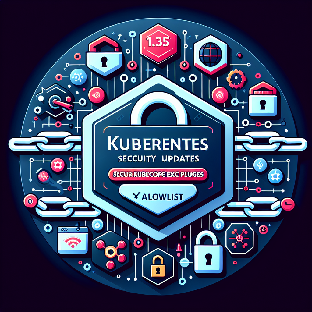 AI generated image for Kubernetes v1.35 locks down kubeconfig exec plugins with a kuberc allowlist — and that’s a big deal for supply-chain security