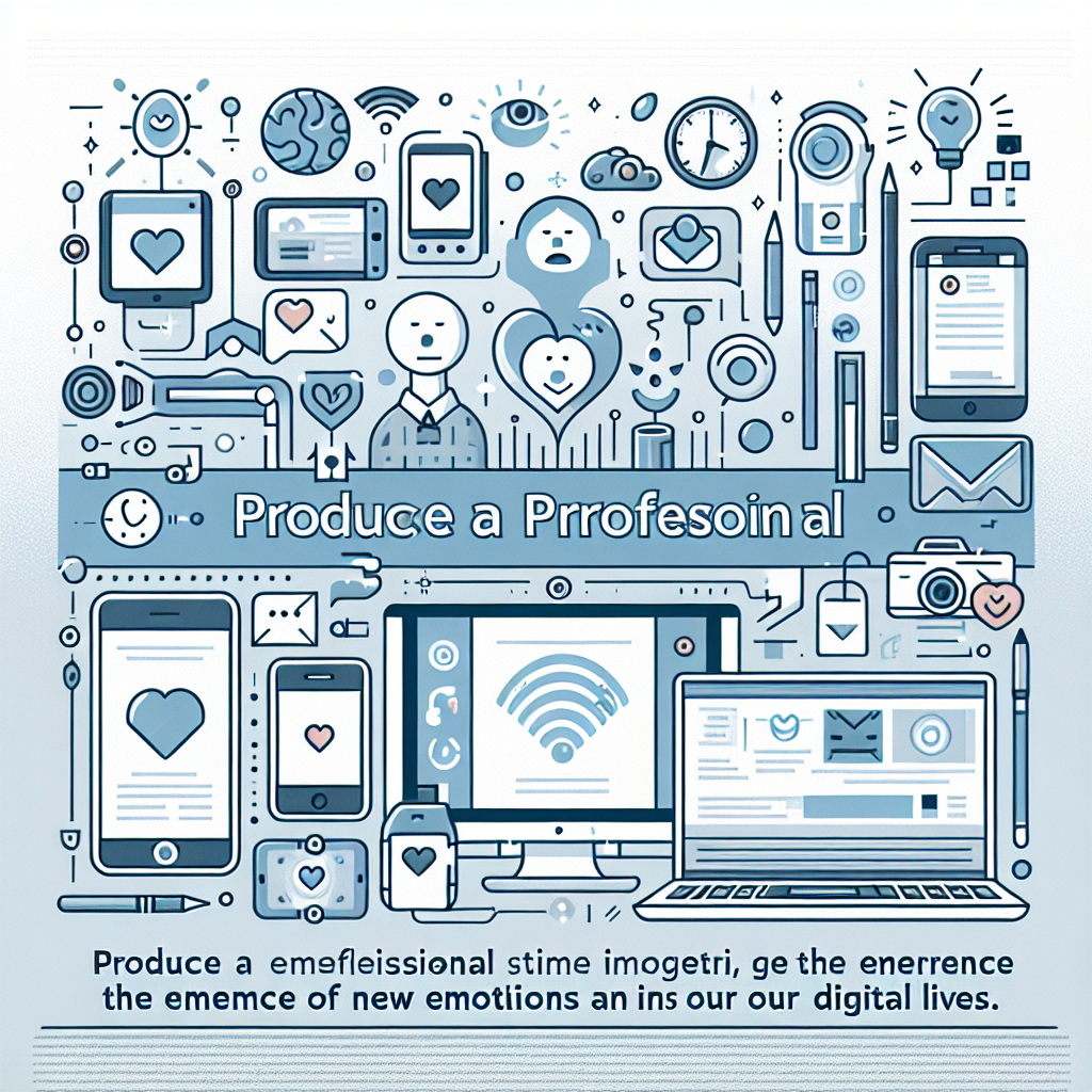 AI generated image for Exploring the Emergence of New Emotions in Our Digital Lives