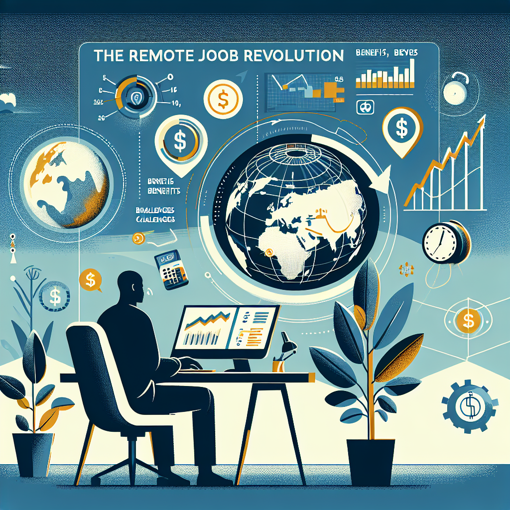 AI generated image for The Remote Job Revolution: Navigating Trends, Benefits, and Challenges in 2023