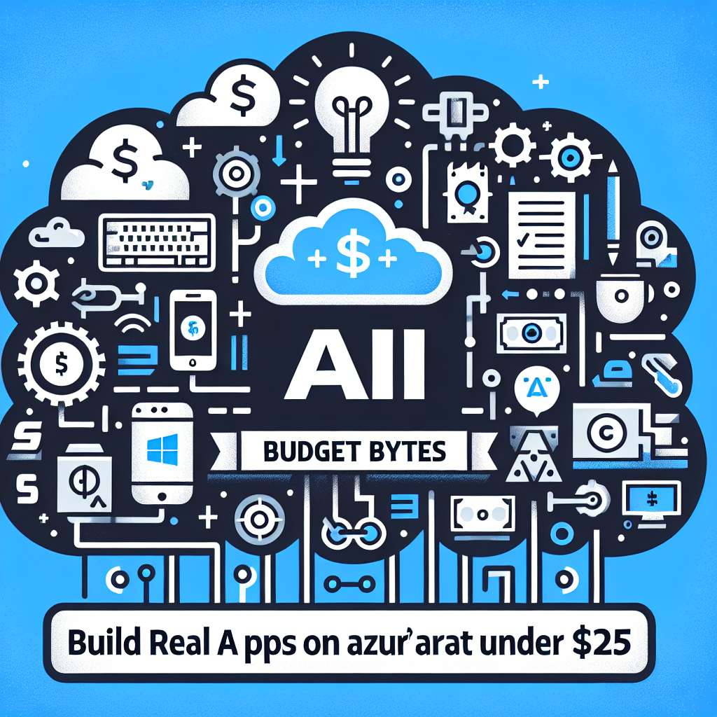AI generated image for Microsoft’s “Budget Bytes” Wants You to Build Real AI Apps on Azure for Under $25 — Here’s What That Actually Means