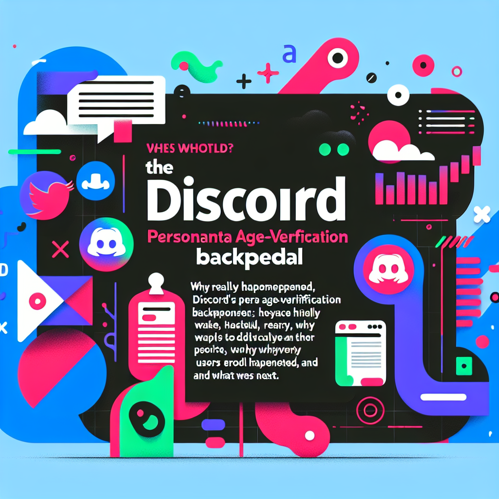 AI generated image for Discord’s Persona Age-Verification Backpedal: What Really Happened, Why Users Revolted, and What Comes Next