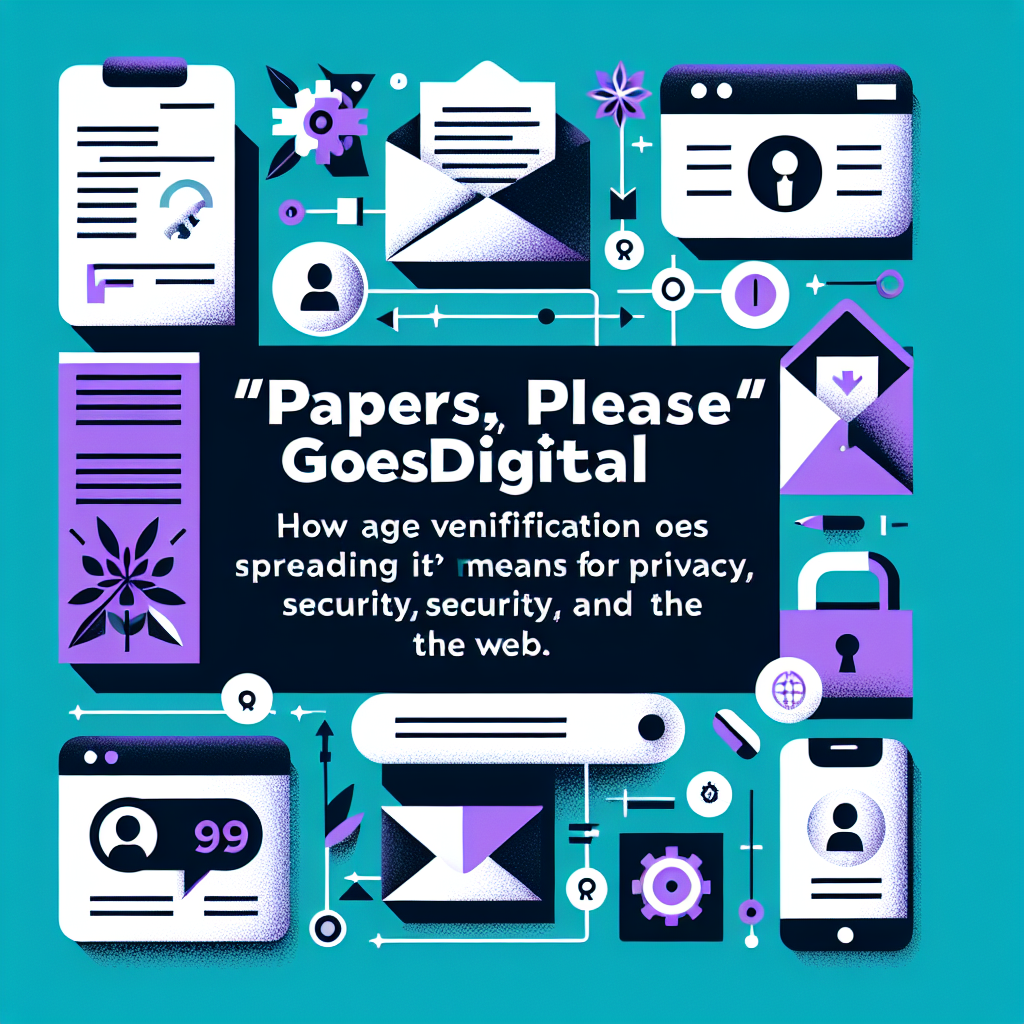 AI generated image for “Papers, Please” Goes Digital: How Age Verification Is Spreading Across the Internet (and What It Means for Privacy, Security, and the Open Web)