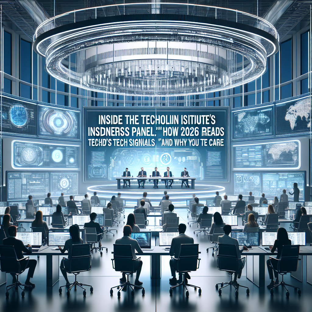 AI generated image for Inside MIT Technology Review’s “Insiders Panel”: How the newsroom reads 2026’s tech signals (and why you should care)