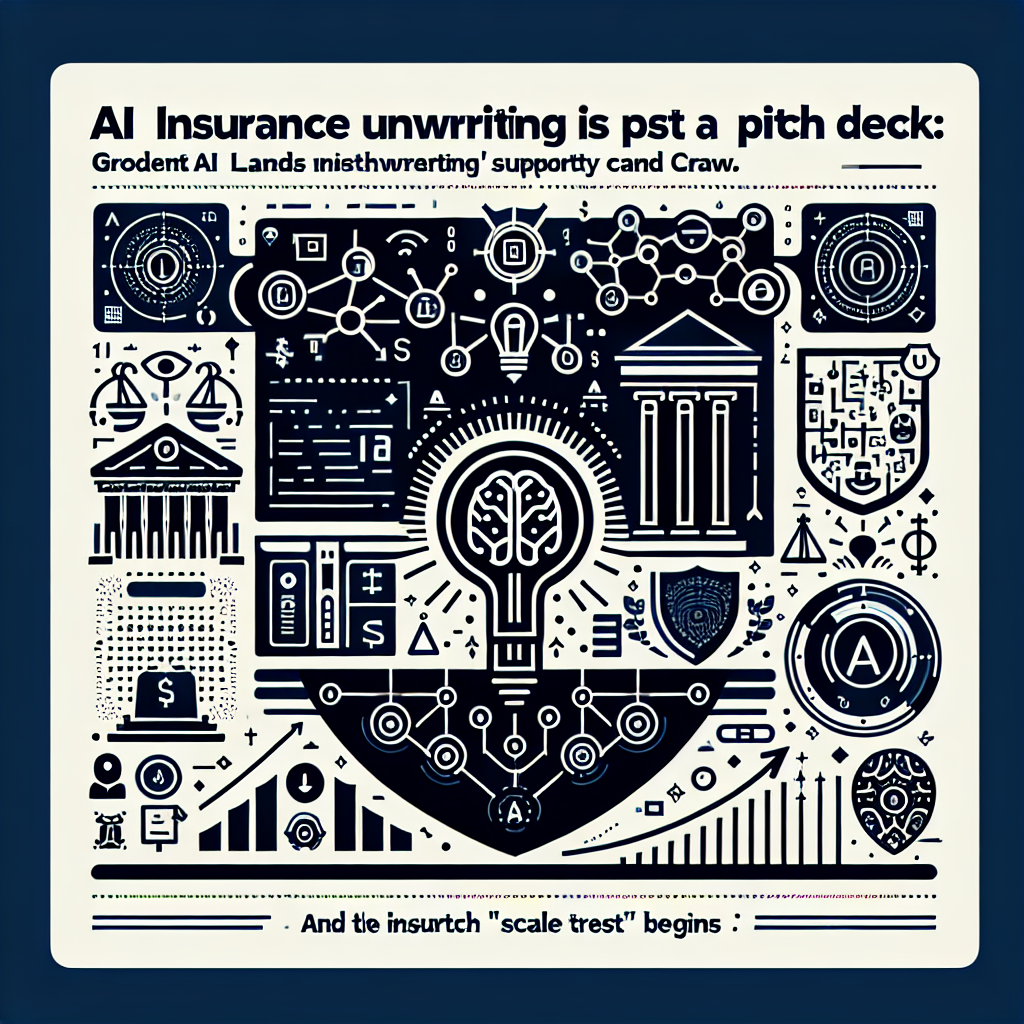 AI generated image for AI insurance underwriting is past the pitch deck: Gradient AI lands CIBC growth capital—and the insurtech ‘scale test’ begins