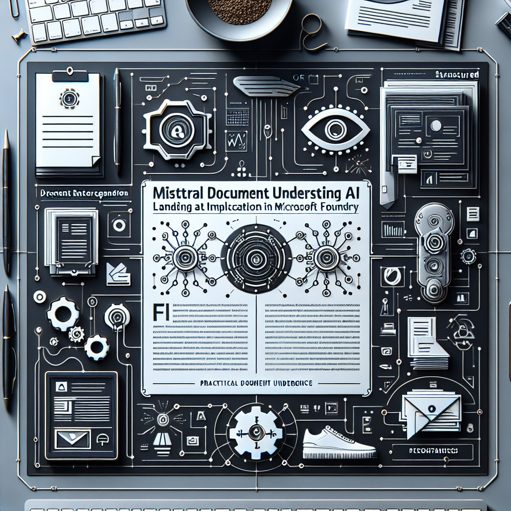 AI generated image for Mistral Document AI lands in Microsoft Foundry: practical document understanding, structured OCR, and what it means for enterprise automation