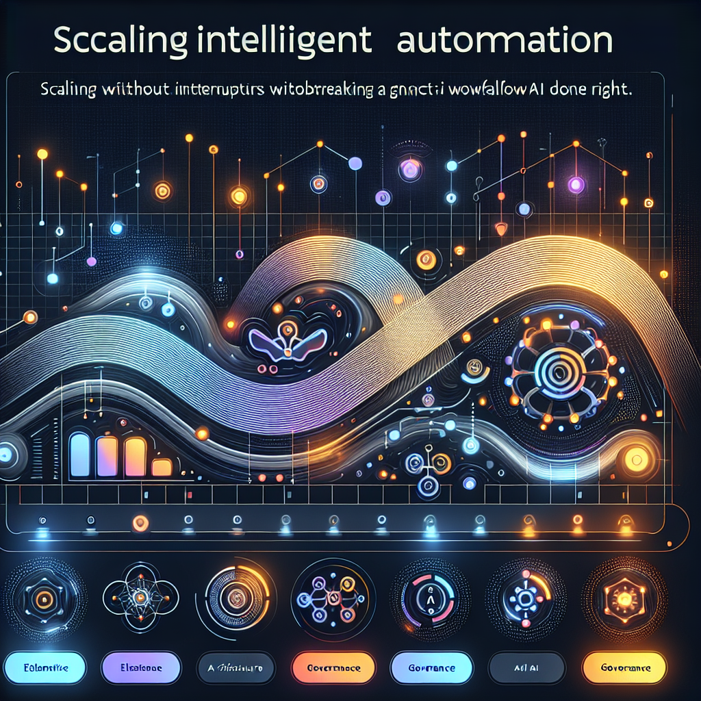 AI generated image for Scaling Intelligent Automation Without Breaking Live Workflows: Elastic Architecture, Governance, and Agentic AI Done Right