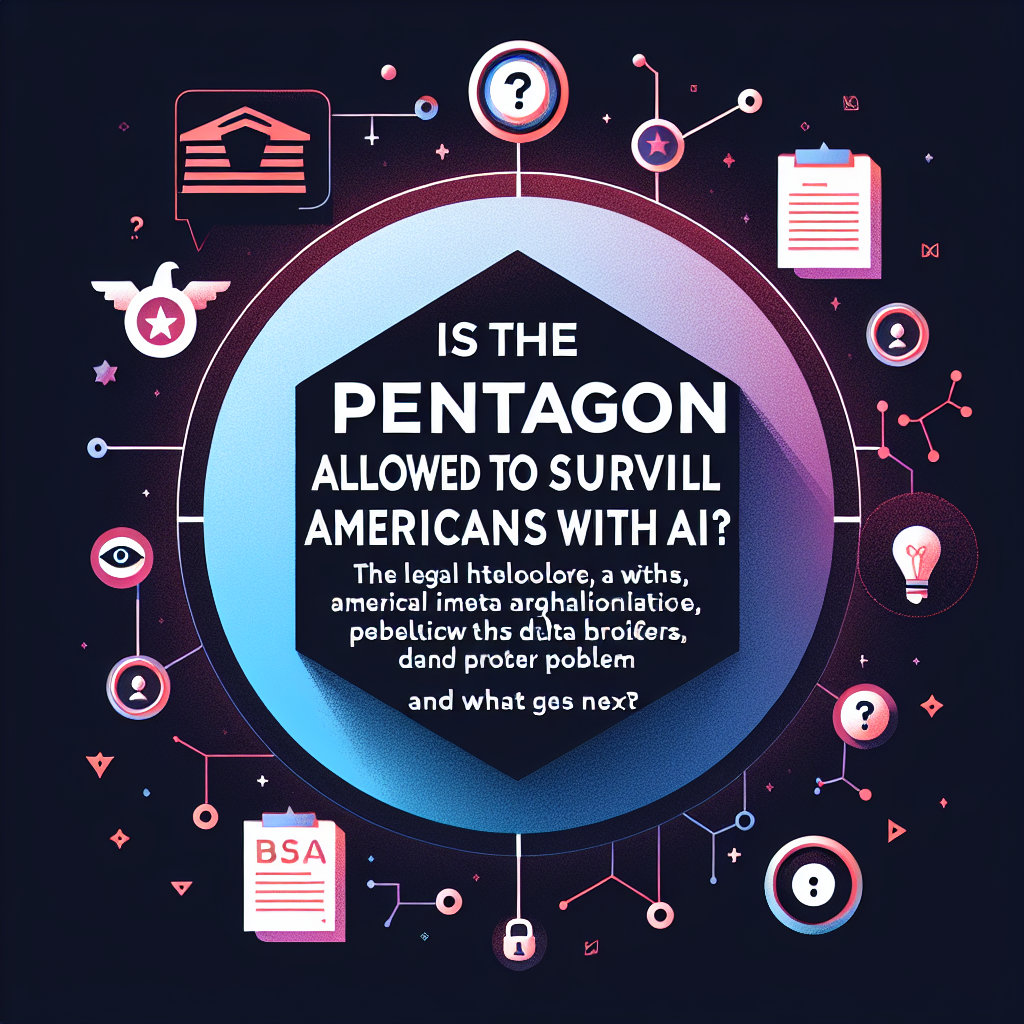 AI generated image for Is the Pentagon Allowed to Surveil Americans With AI? The Legal Loopholes, Data Broker Problem, and What Comes Next