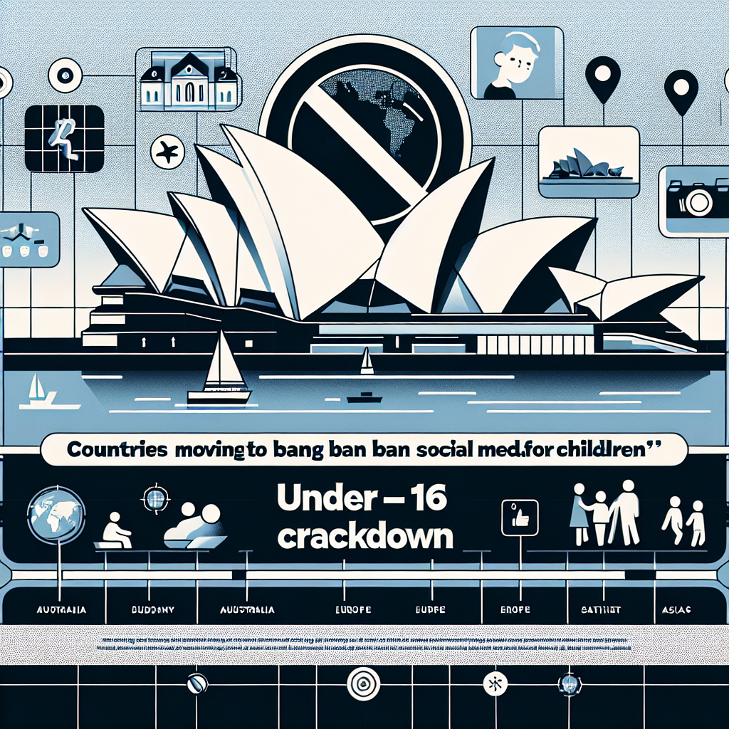 AI generated image for Countries Moving to Ban Social Media for Children: Australia’s Under‑16 Crackdown Spurs Europe and Southeast Asia