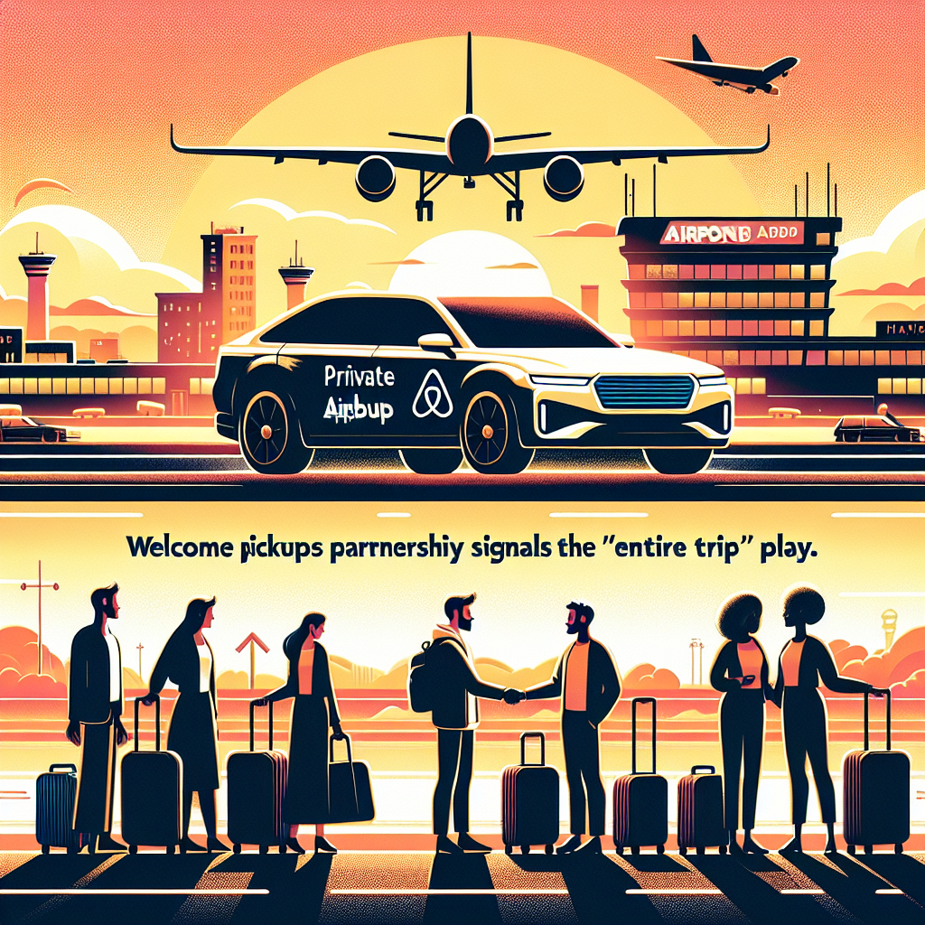 AI generated image for Airbnb Adds Private Airport Pickups: Welcome Pickups Partnership Signals the ‘Entire Trip’ Play