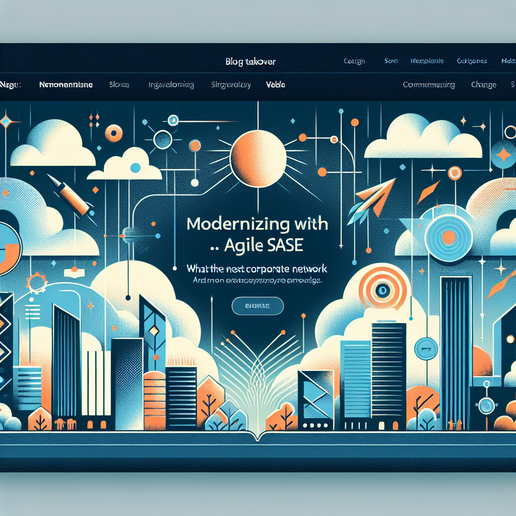 AI generated image for Modernizing with Agile SASE: What Cloudflare’s “Blog Takeover” Reveals About the Next Corporate Network