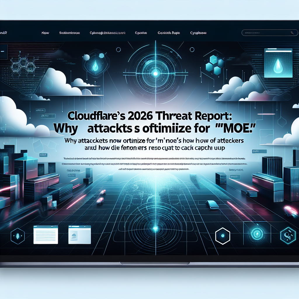 AI generated image for Cloudflare’s 2026 Threat Report: Why Attackers Now Optimize for “MOE” (and How Defenders Can Catch Up)