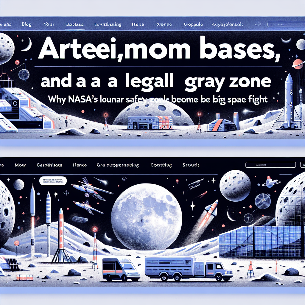 AI generated image for Artemis, Moon Bases, and a Legal Gray Zone: Why NASA’s Lunar “Safety Zones” Could Become the Next Big Space Fight