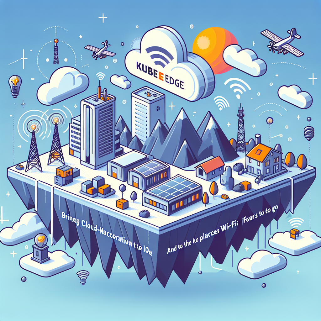 AI generated image for Kubernetes at the Edge with KubeEdge: Bringing Cloud‑Native Orchestration to IoT (and to the places Wi‑Fi fears to go)