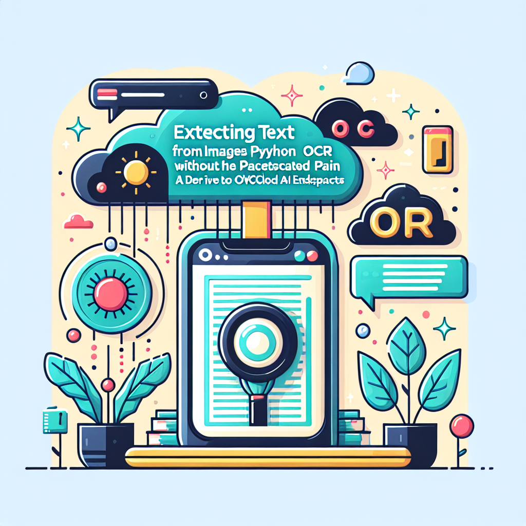AI generated image for Extract Text from Images with Python OCR (Without the OCR Pain): A Deep Dive into OVHcloud AI Endpoints