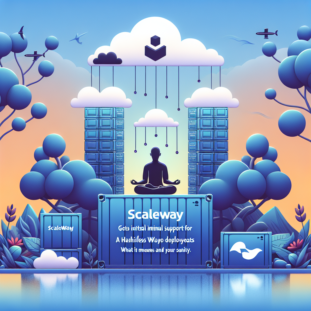 AI generated image for Scaleway Containers Gets Initial Support for a HashiCorp Waypoint Plugin: What It Means for Serverless Deployments (and Your Sanity)