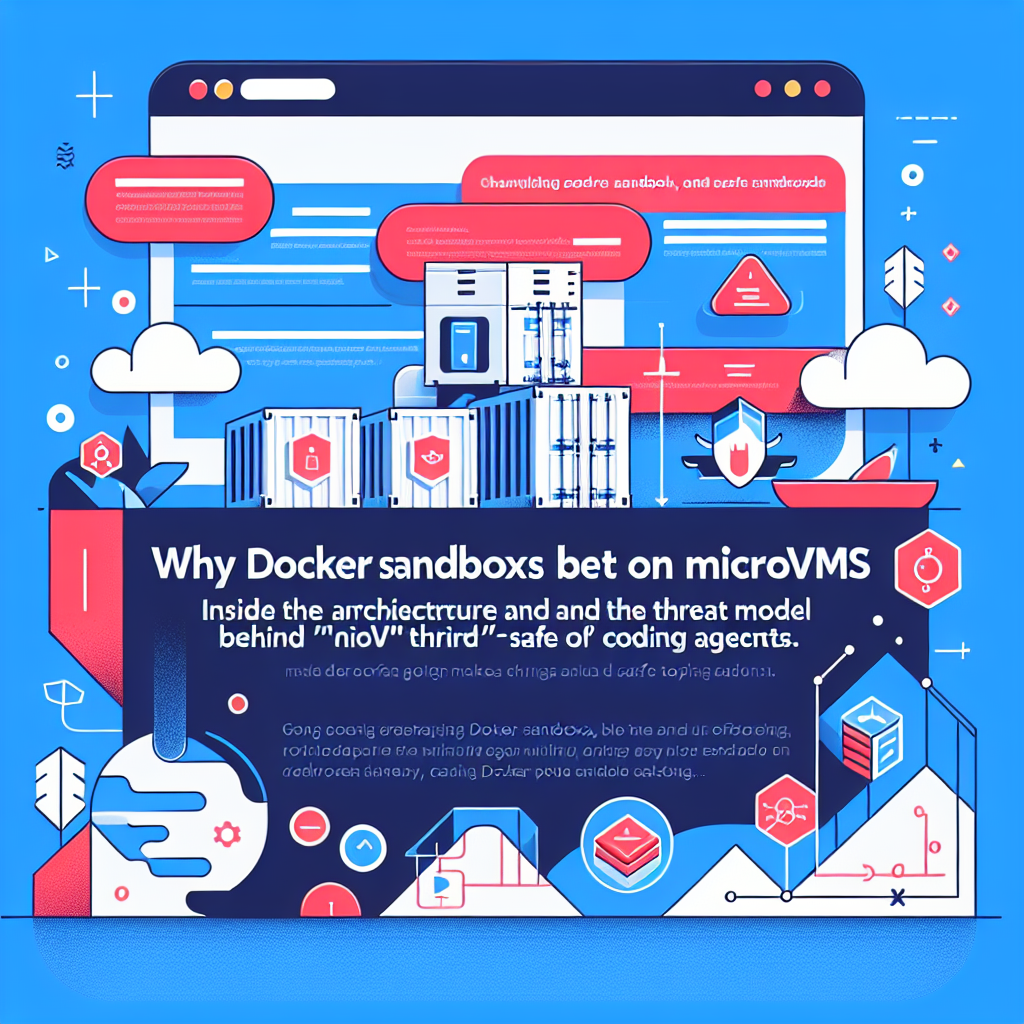 AI generated image for Why Docker Sandboxes Bet on MicroVMs: Inside the Architecture (and the Threat Model) Behind “Safe” Coding Agents