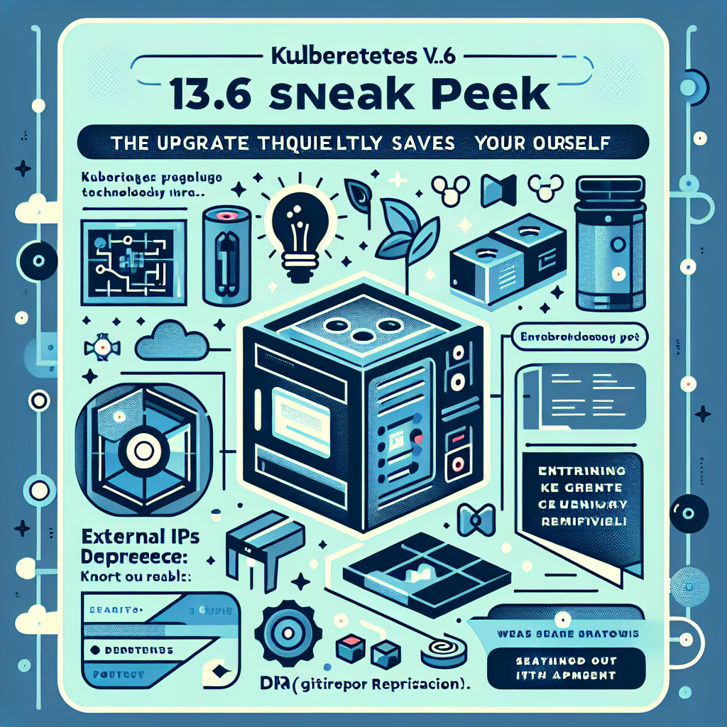 AI generated image for Kubernetes v1.36 Sneak Peek: The Upgrade That Quietly Saves You From Yourself (externalIPs deprecation, gitRepo removal, DRA partitioning, and more)