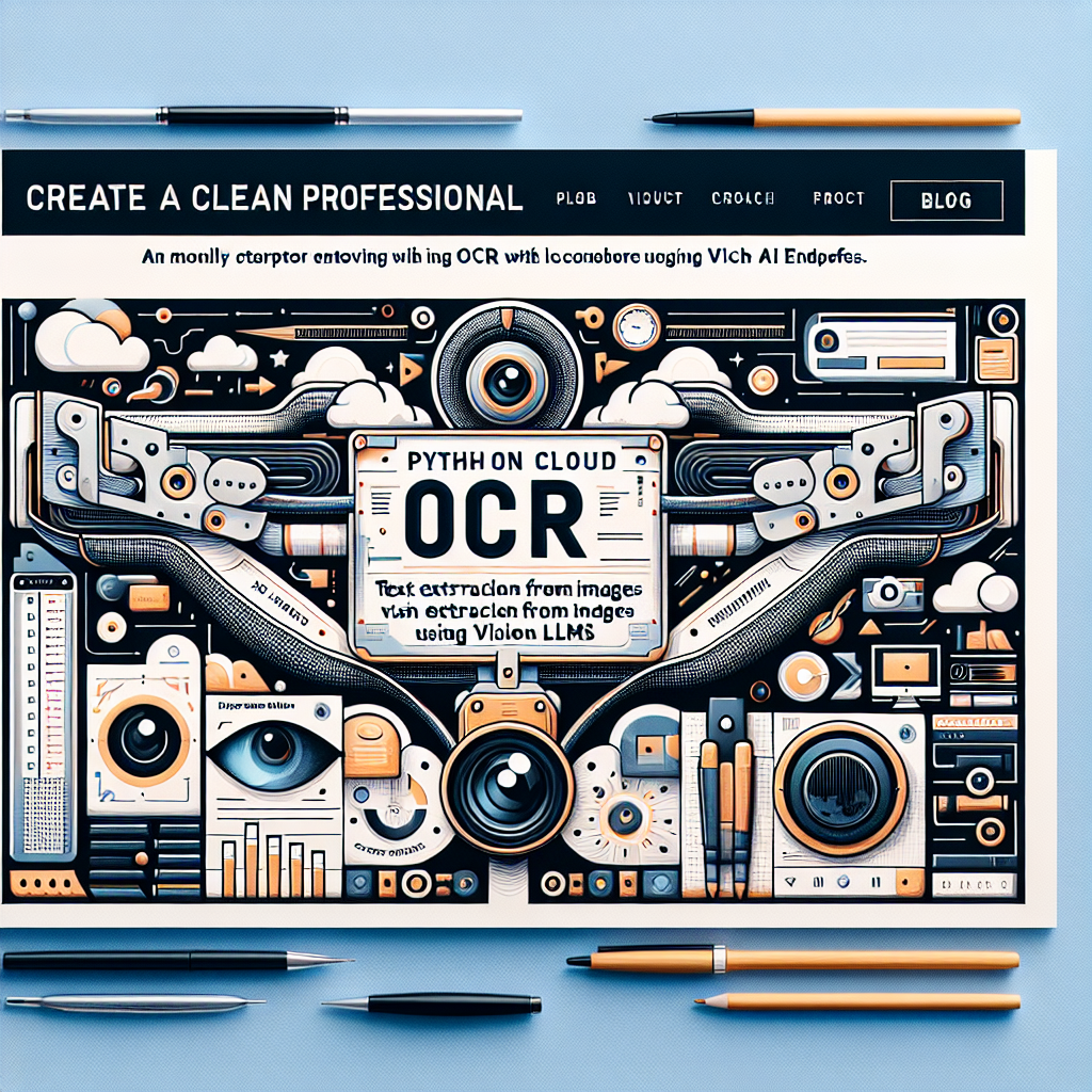 AI generated image for Python OCR with OVHcloud AI Endpoints: Extracting Text from Images Using Vision LLMs (and Why This Is Bigger Than “Just OCR”)