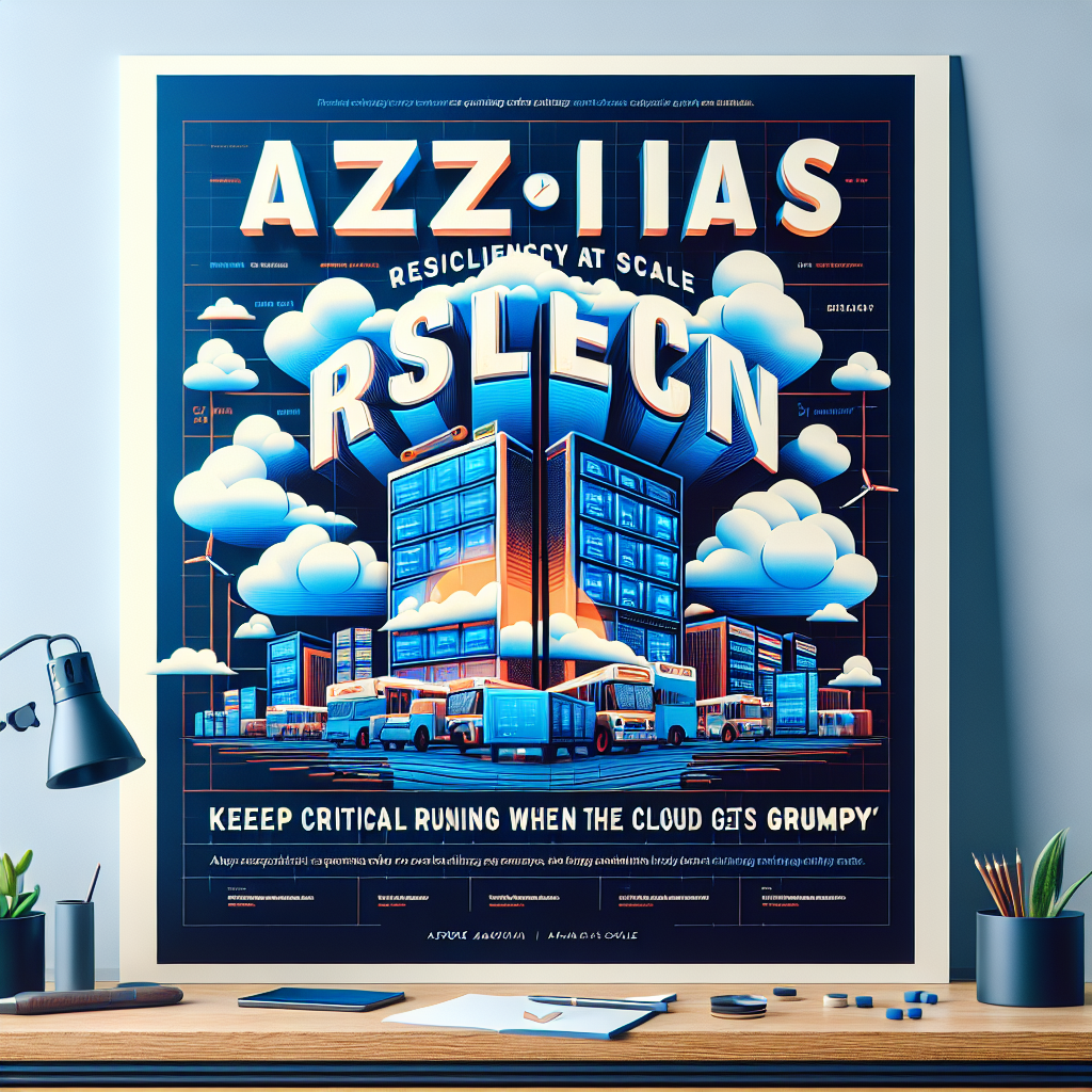 AI generated image for Azure IaaS Resiliency at Scale: Keeping Critical Apps Running When the Cloud Gets Grumpy