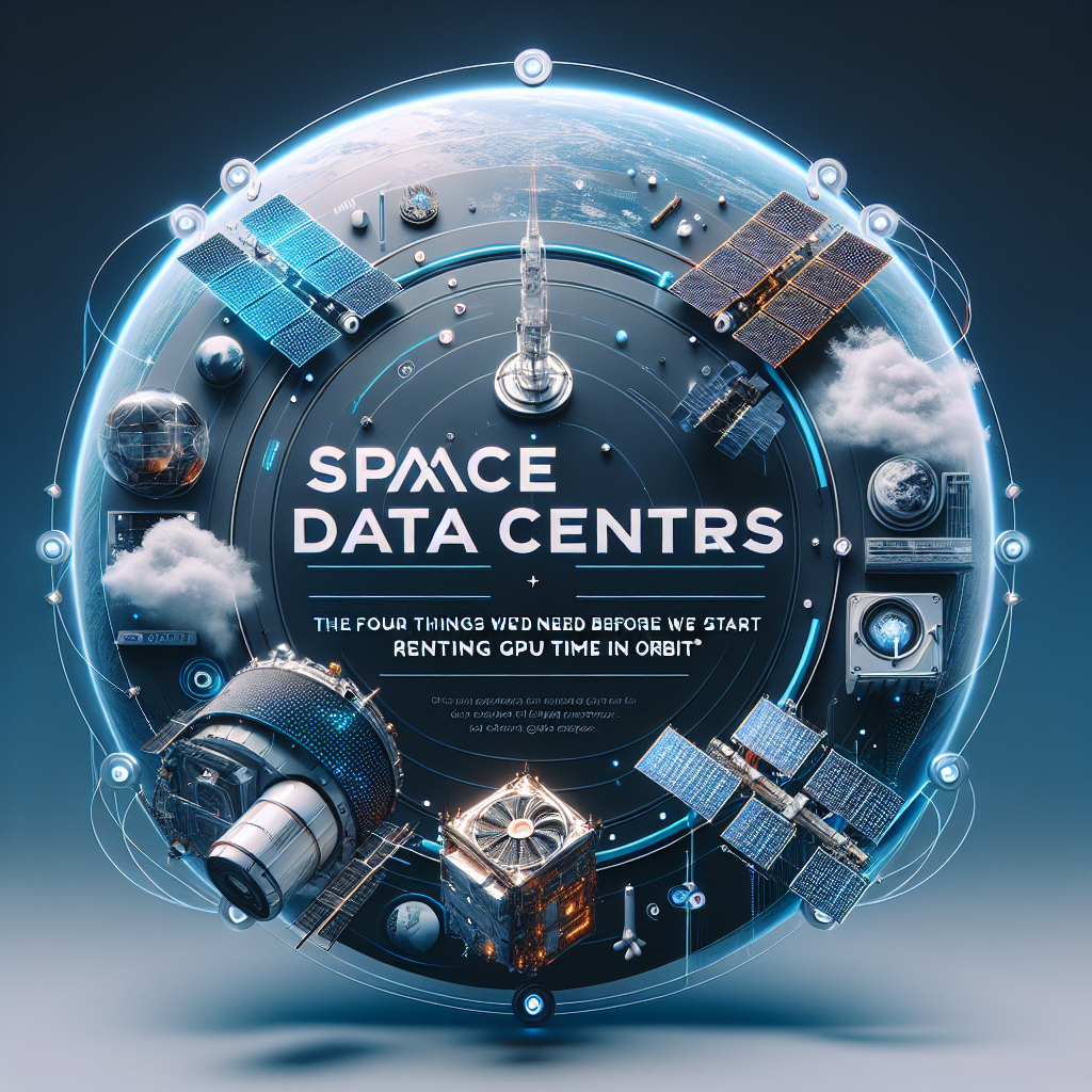 AI generated image for Space Data Centers: The Four Things We’d Need Before We Start Renting GPU Time in Orbit